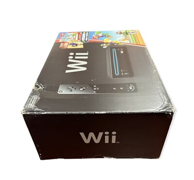 Nintendo Wii Console Box - Black Mario Version - Box only | eBay