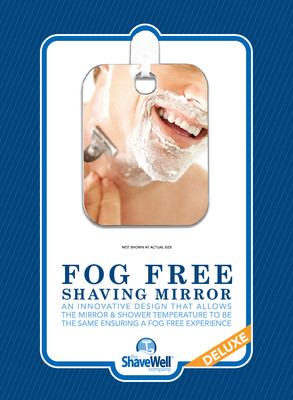 Silver 010 Mirror Fog Free Deluxe Shave Well Shower Mirror for Shaving fogless The Original Shave Well fogless Shower Mirror