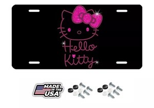 New Hello Ktty Lcense Plate Frame for Car, Truck, SUV , Van New