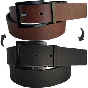 guess men's leather belt