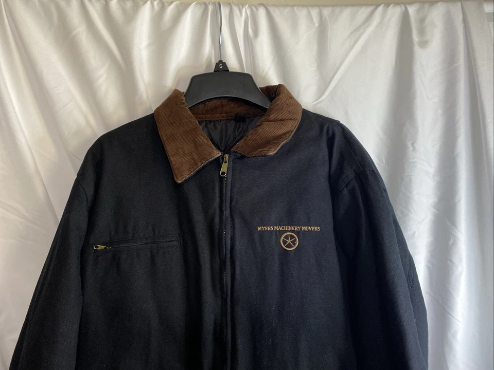 Chaqueta Colorado Timberline para Hombres L Negra Lona Aislada Myers Machinery Movers Foto 4 de 4