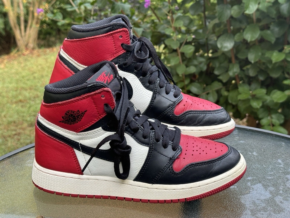 Nike Air Jordan 1 Retro High OG BG Bred Toe YOUTH Sz 6Y Nike Air Jordan 1 Retro High OG BG Bred Toe YOUTH Sz 6Y