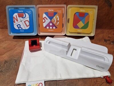 Osmo Lernpaket Wörter Tangram Zahlen Bildungsset Kinder mit Tischständer 