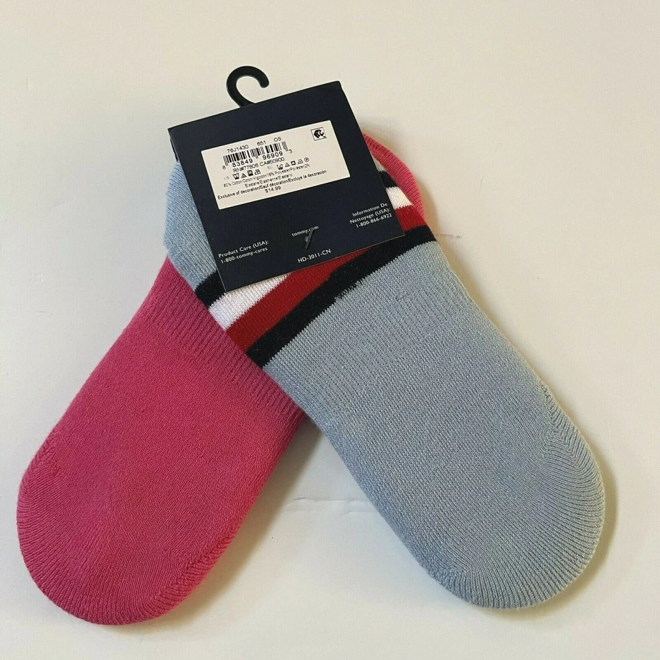 NUEVO CON ETIQUETAS Mujer Mezcla de Algodón Elástico Suéter Tenis No Show Calcetines Forros para Zapatos Paquete de 2 Foto 2 de 4