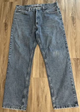 Magellan Outdoor Jeans 36x30 Mens Blue Denim Straight Leg Relaxed Fit