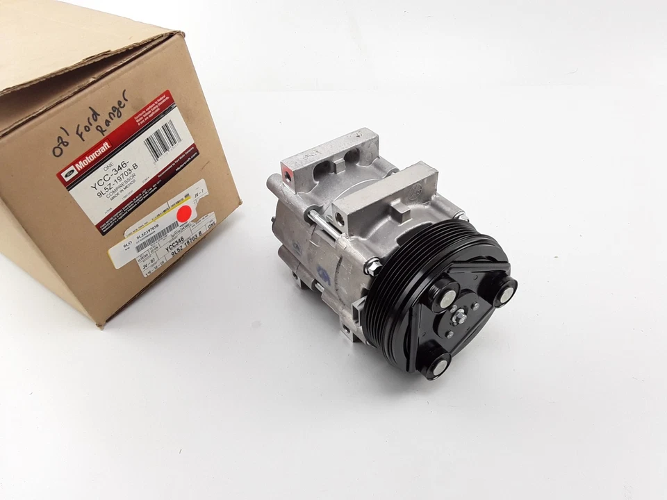 Compresor de aire acondicionado para Ford Ranger 4,0 L 2008 2009 2010 2011 GENUINO Motorcraft Foto 2 de 4