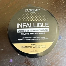 L'Oreal Infallible Loose Setting Powder - 614 Translucent Medium-Deep - NEW