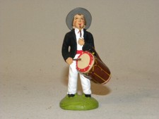 ANCIEN SANTON DE PROVENCE CRECHE  MARCEL CARBONEL TAMBOURINAIRE TAILLE 2 7CM