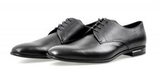 PRADA Saffiano Leather Derby Dress Formal Shoes - Black - NEW -  US 12 EU 45