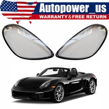 1pair Headlight Lens Cover For 2014-2016 Porsche Boxster Cayman 981