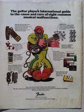 1976 MARTIN GUITAR INTERNATIONAL GUIDE TO MUSICAL MALFUNCTIONS COOL VINTAGE AD