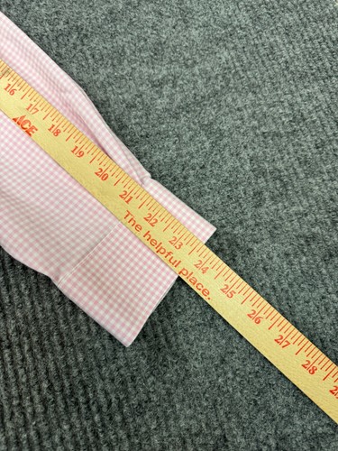 Brooks Brothers Dress Shirt Men's 16.5-34 Madison Fit White Pink Check - Picture 8 of 11