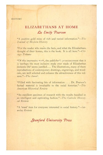 Elizabethans at Home by Pearson PB 1967 W9 - Picture 2 of 2