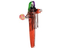Hanging Animated Clown Prop Halloween Decoration 5 Ft. Scary Haunted House Decor