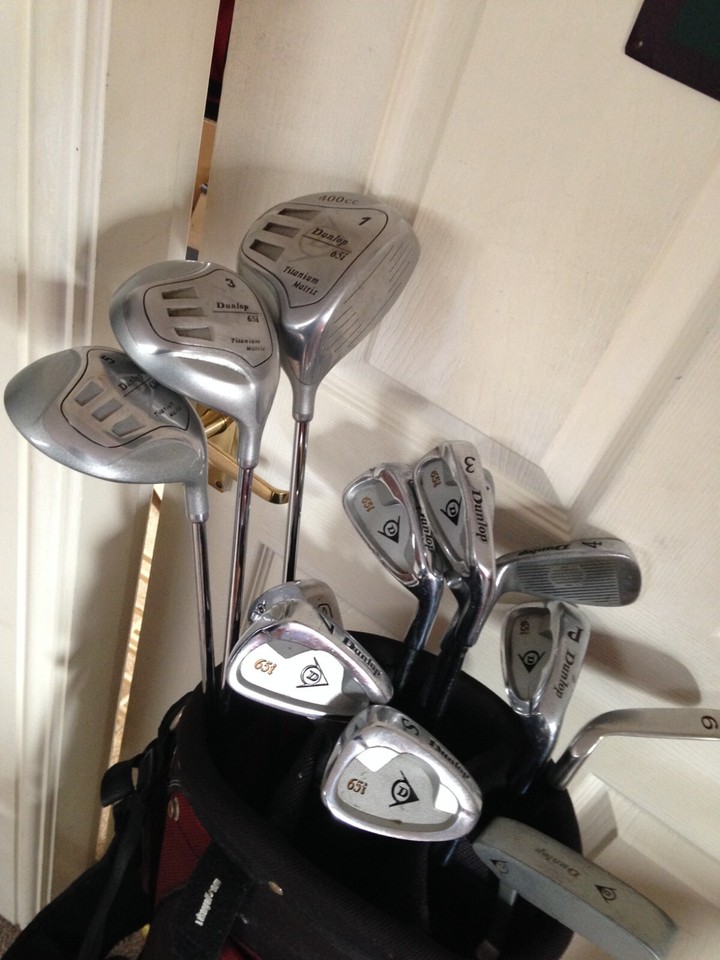 QUALITY DUNLOP 65i GOLF CLUBS SET, WILSON Stand GOLF BAG & PUTTER eBay