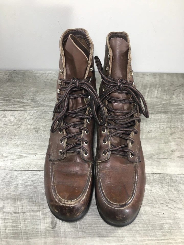 Zapatos De Colección Ala Roja Cuero Combate Punk Gótico Grunge Hipster Mujer Botas 8 Foto 3 de 4