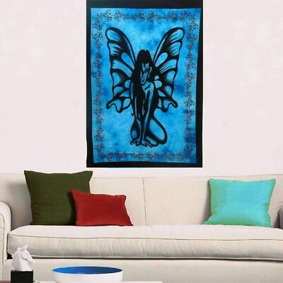 Tapestry Butterfly Angle Indian Decor Cotton Hippie Bedroom Wall Hanging Poster