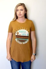 Rowdy Crowd Clothing Wasted Days Top