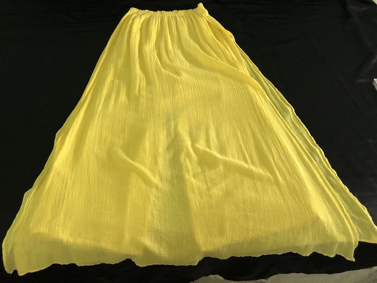 Cotton top split skirt