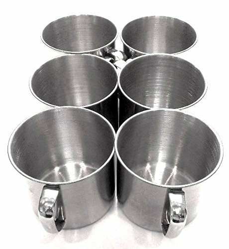 6 Pack Stainless Steel Coffee Soup Mug Tumbler Camping Mug Cup 12oz 