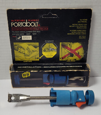 Vintage Portabolt Security Lock the Portable Deadbolt by Advanced Products