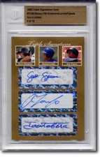 Scott Sizemore * Andrew Lambo * Jose Tabata * Rookie Autograph BGS Auto RC #/10