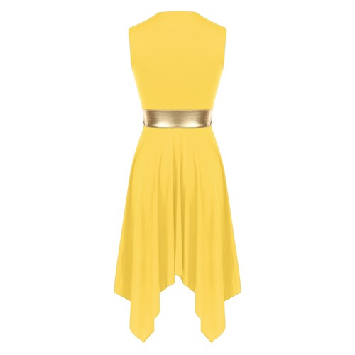 Women Liturgical Praise Dance Costume Sleeveless Color Block Lyrical Workship - Picture 57 of 172