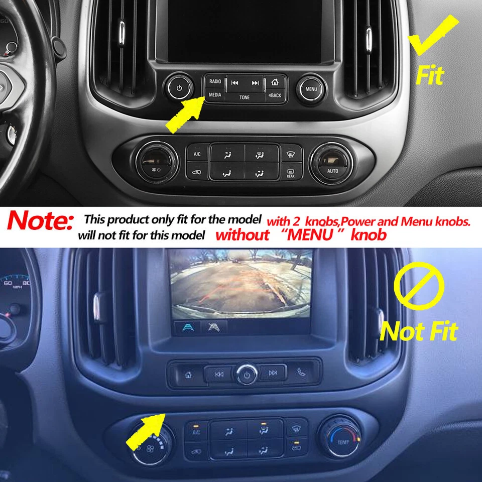 Whole Set Interior Full Trims Kit For Chevy Colorado/GMC/CANYON 14+ Carbon Fiber Foto 2 de 4