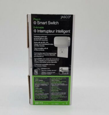 ウラシク  【SE】 Jasco Z-Wave Plus Plug-In Dual Plug Smart Switch - White