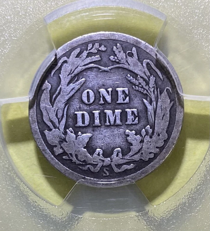 1913-S Barber Dime 10c PCGS G - Nice Graded Coin - Key date - Image 4 of 4