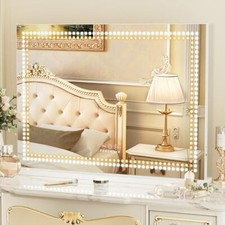 Vanity Mirror with Lights 32"x 23" Makeup Mirror Lighted LED Makeup Vanity