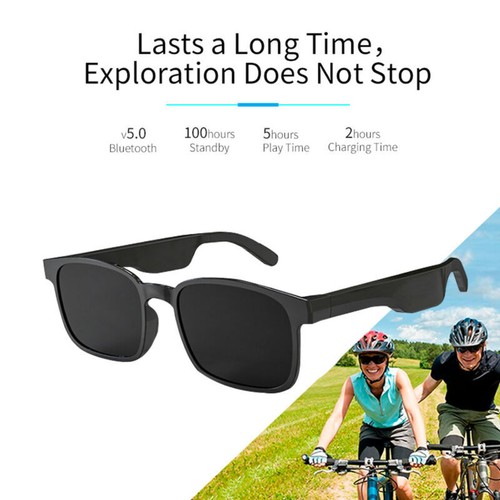 Polarized bluetooth Sunglasses Headphones With Stereo Speaker Smart Glasses - Picture 3 of 8