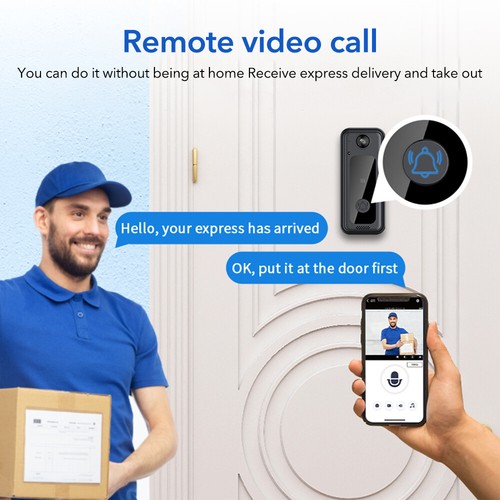 Smart WiFi Doorbell Video Camera Wireless WiFi Security Intercom Door Bell Ring - Picture 8 of 20