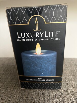 Luxury Lite Led Textured Wax Pillar Candle 3X5