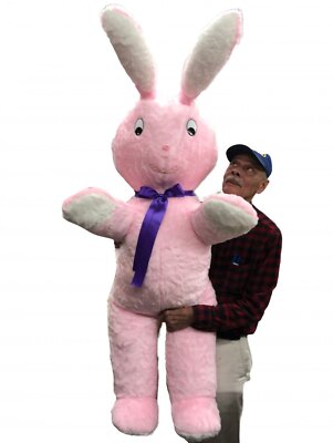 5ft Giant Stuffed Bunny in Big Box Fully Stuffed & Ready to Hug  MAde in USA