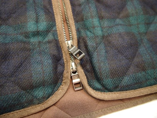 Peter Millar Shetland Wool Diamond Quilted Blackwatch Plaid Vest NWT M $278 - Picture 8 of 14