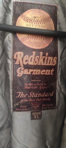 VTG Redskins Dragon Teddy By RDS Varsity Leather Mens Embroidery Jacket Size XL - Picture 19 of 24