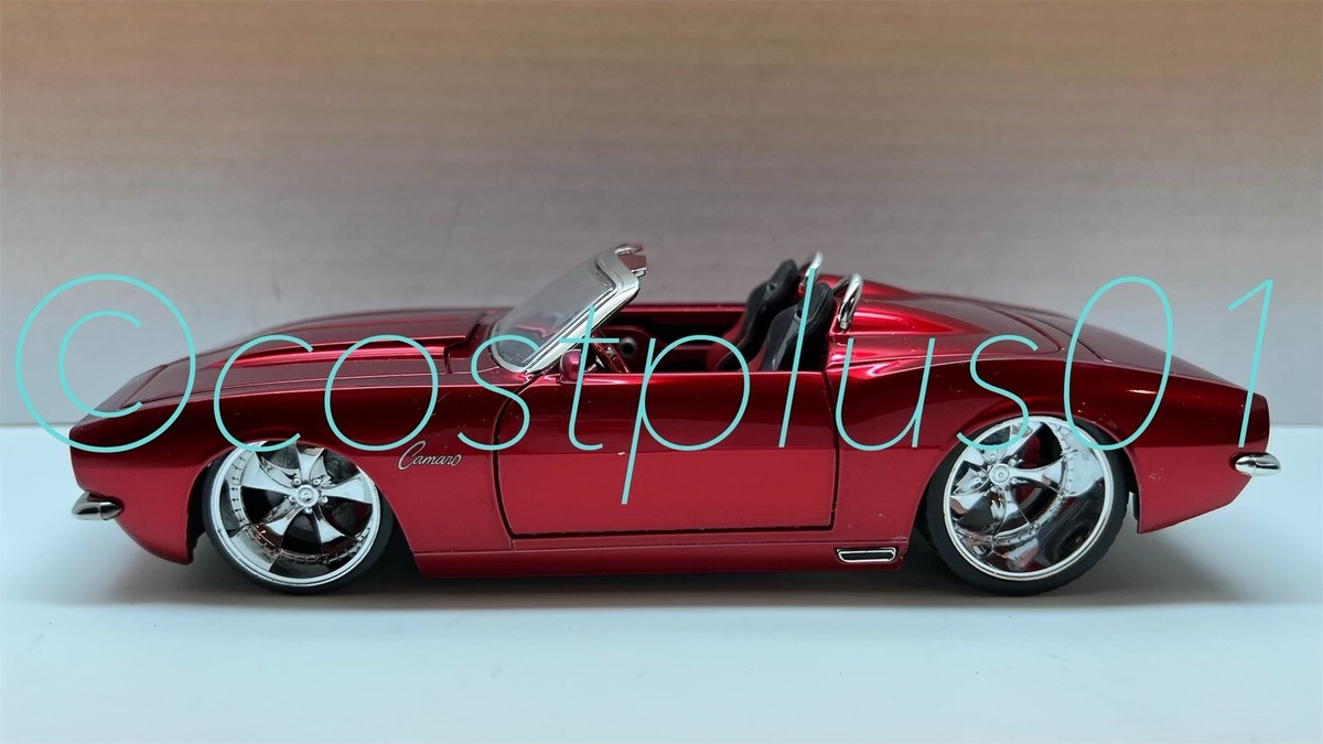 BTM 1967 Chevy Camaro ミニカー JADA BTM 1967 CHEVY CAMARO 1:24 RED CONVERTIBLE SOLID 2