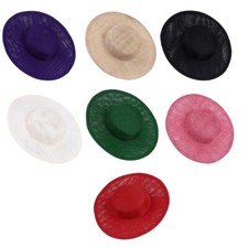 Millinery Party Hat Base Fashion Sinamay Saucer Hat Base Sinamay Hat Base