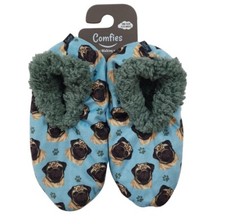 Pug Slippers Fawn - Non Slip