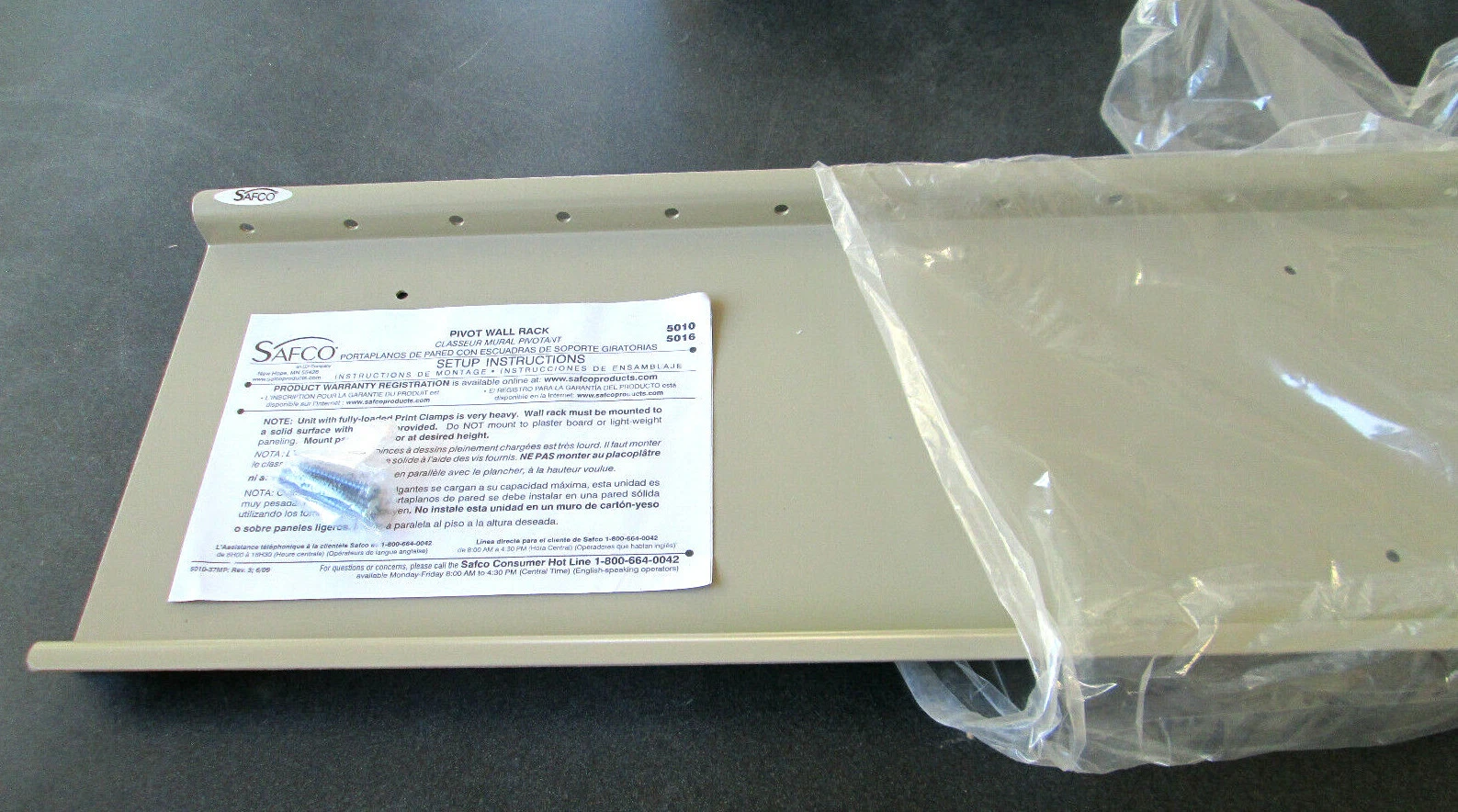 Safco Pivot Wall Rack - Thumbnail 2