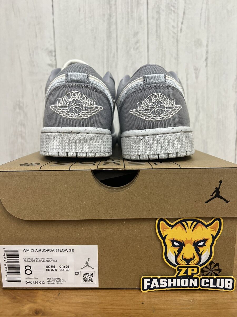 Air Jordan 1 Low SE Light Steel Gary DV0426-012 Women Sizes Air Jordan 1 Low SE Light Steel Gary DV0426-012 Women Sizes