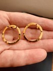 Beautiful Earrings With Semiprecious Stones-NEW. Gold Vermeil. — photo 5