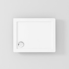 Image of 30mm Slimline Shower Enclosure Tray Square / Rectangle Stone Tray & Free Waste