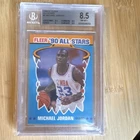 Fleer 1990-91 All-Stars Michael Jordan #5 Beckett 8.5 NBA Basketball Card