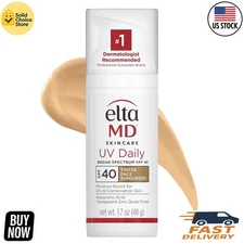 Elta MD UV Daily Broad-Spectrum SPF 40 Face Sunscreen 1.7oz Fast Delivery | New
