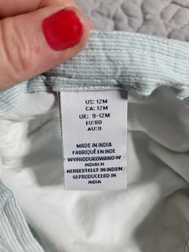 Tommy Bahama newsboy cap chambray hat 12 months blue NWT - Picture 4 of 5