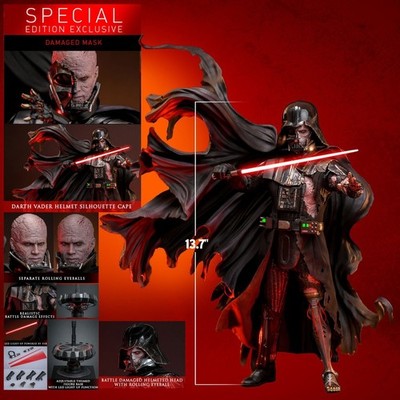 Hot Toys DX45 Figure Star Wars Darth Vader Battle Damaged Deluxe