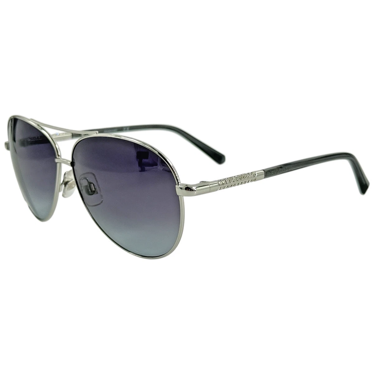 Swarovski SK0292 Womens Lg Metal Aviator Sunglass 33B Gold 61-11 Gray Gradient Swarovski Gold Sunglasses for Women for sale | eBay main image 4