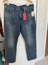 Lucky Brand 410 Athletic Slim Fit Men's Jeans 36x32 Dark Wash Pants